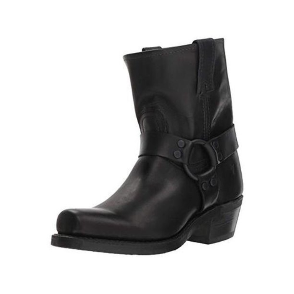 NEW Frye Harness Mid Calf Boot, Black, 8 US